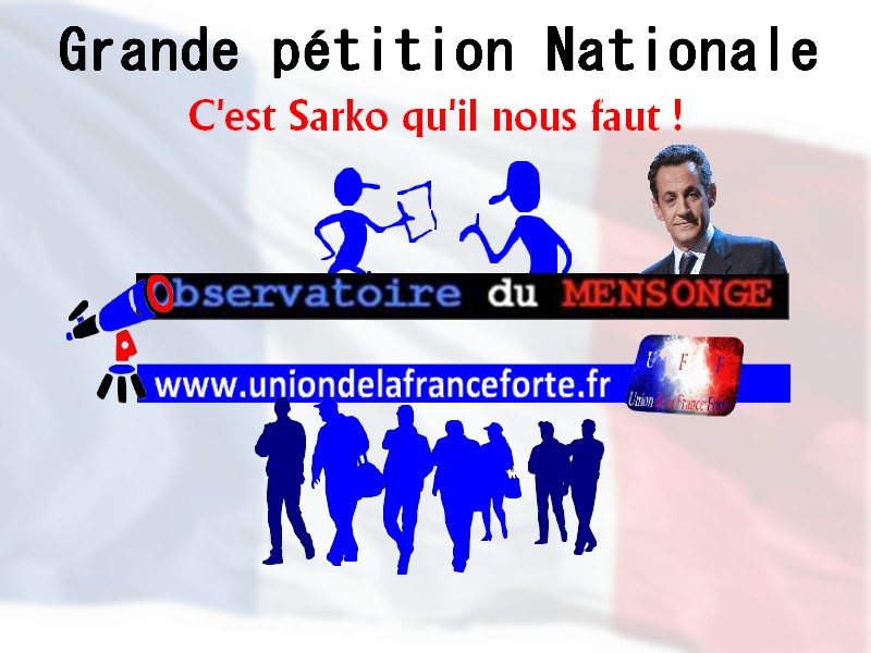 Pétition pour le retour de Nicolas&nbsp;Sarkozy