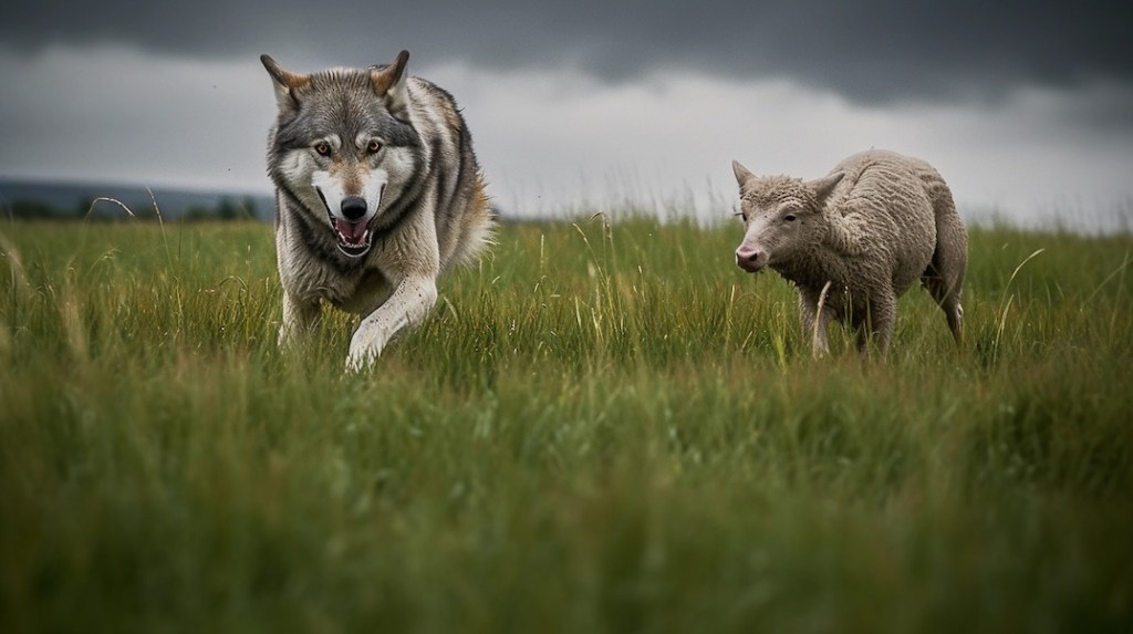 Le loup et les&nbsp;moutons