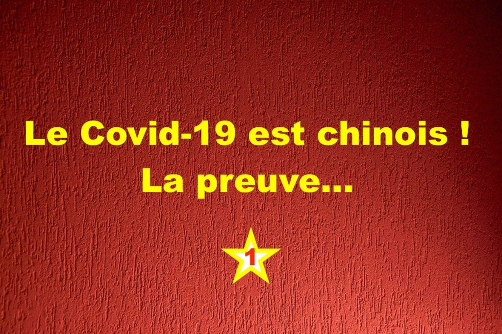 Le Covid-19 est chinois ! La&nbsp;preuve…