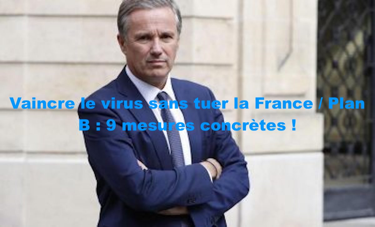 Vaincre le virus sans tuer la France / Plan B : 9 mesures concrètes !