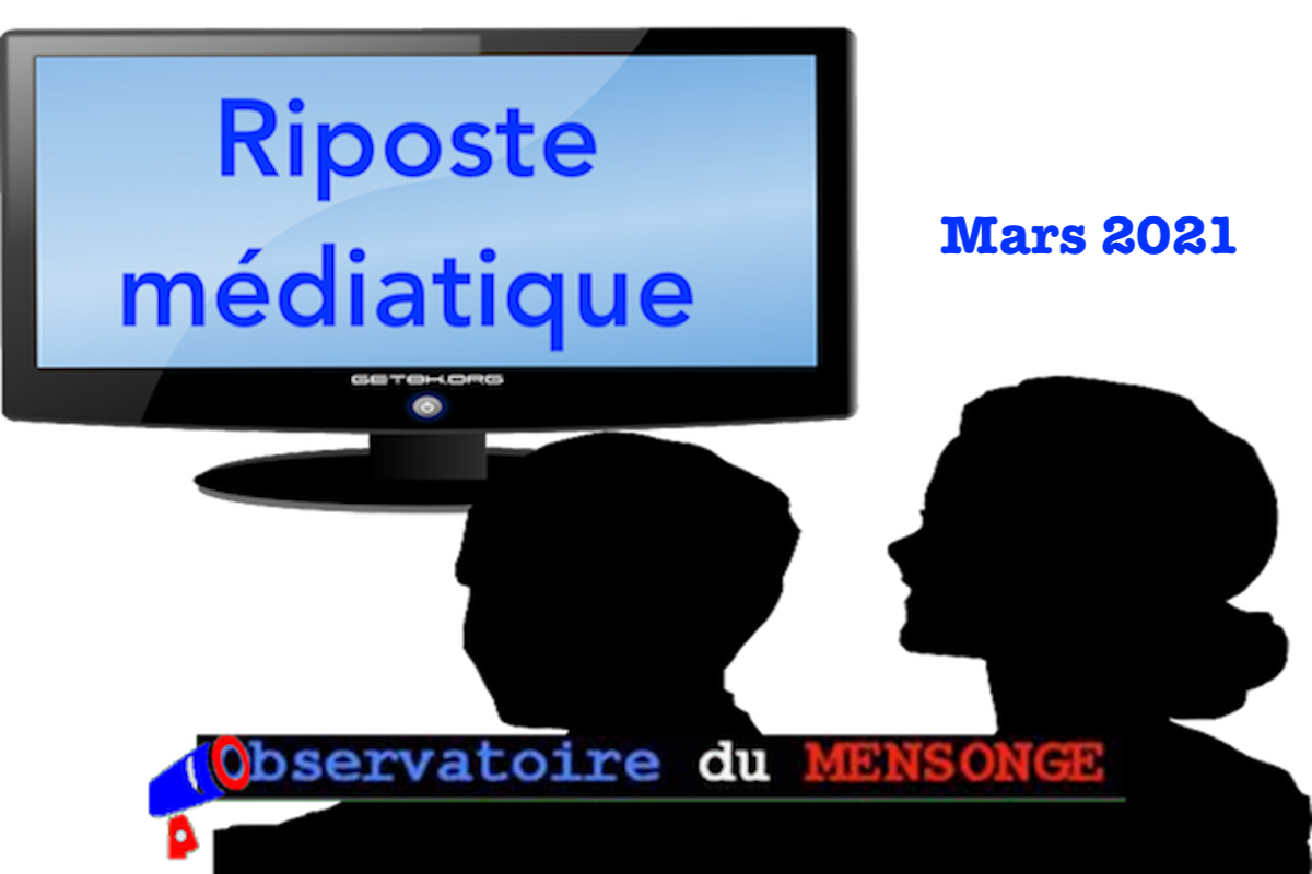 Riposte médiatique mars 2021