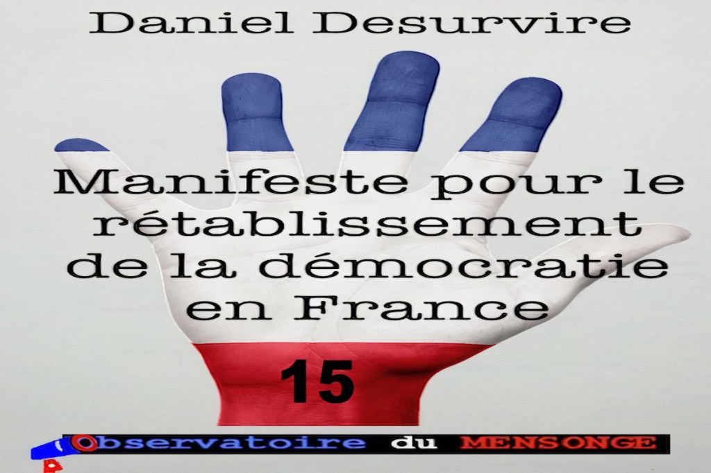 Manifeste pour le rétablissement de la démocratie en France – 15&nbsp;–