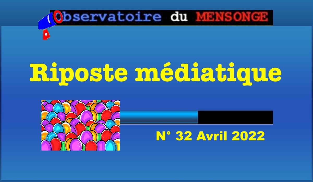 Riposte médiatique Avril 2022