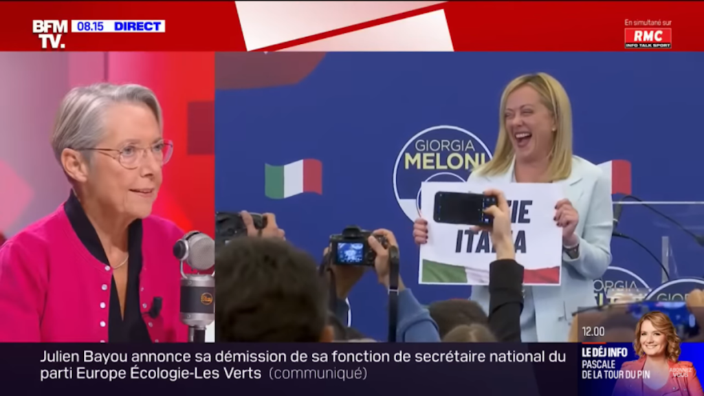Élisabeth Borne et les élections italiennes : le paroxysme de l’arrogance des&nbsp;élites