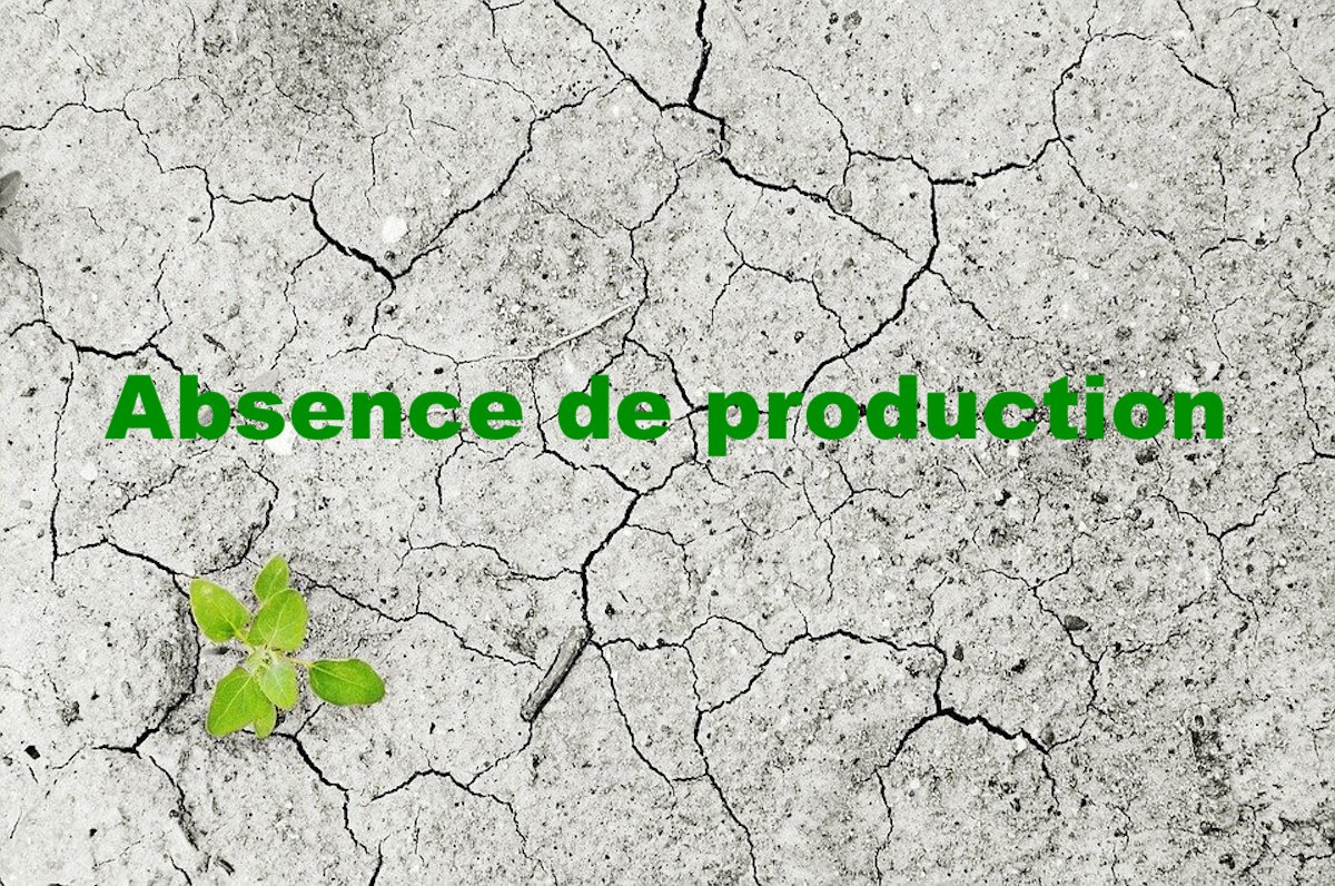 Absence de production