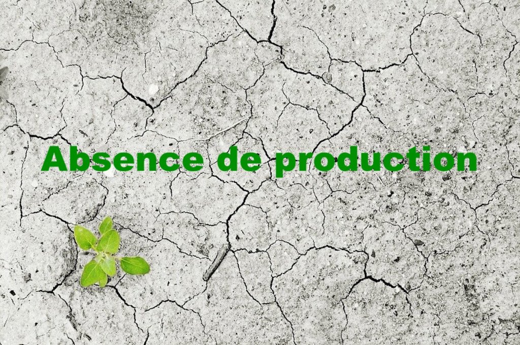 Absence de production
