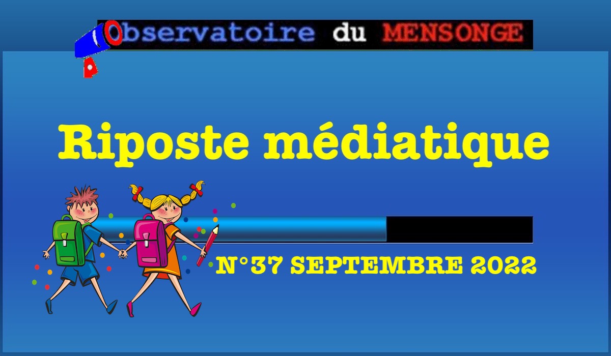 Riposte médiatique Septembre 2022