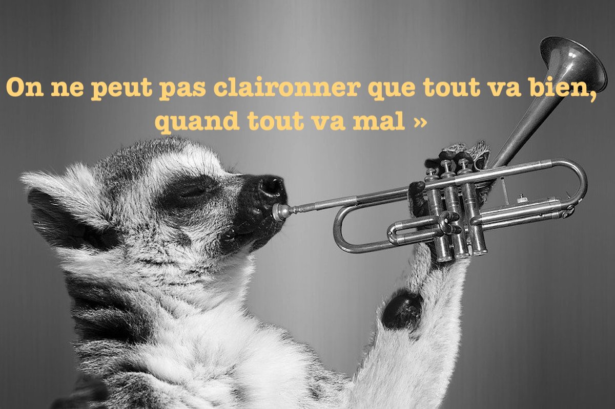 On ne peut pas claironner que tout va bien quand tout va mal