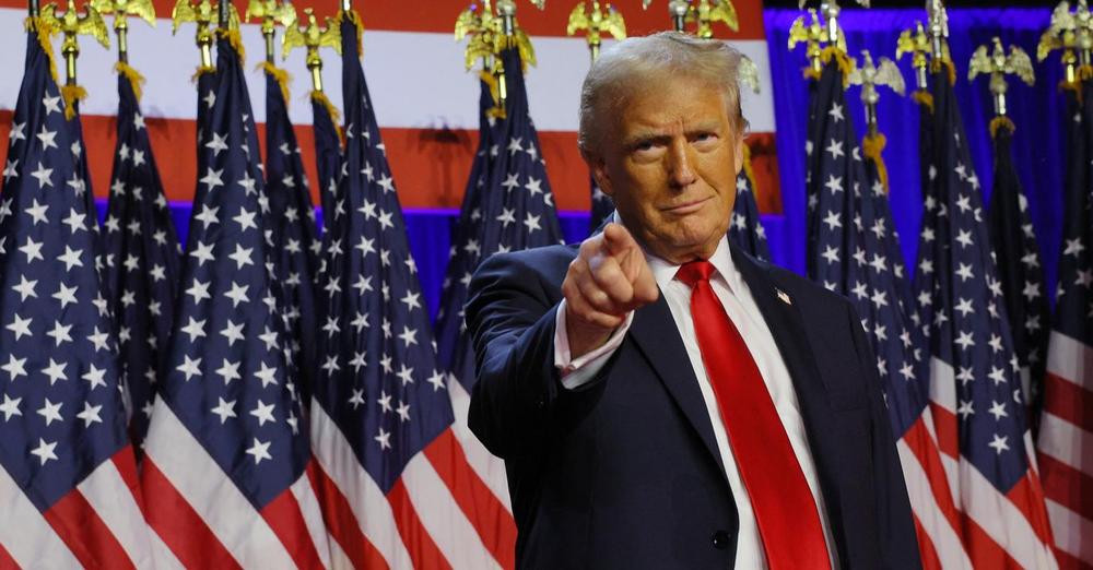 « America first ». « Back the Blue ». 