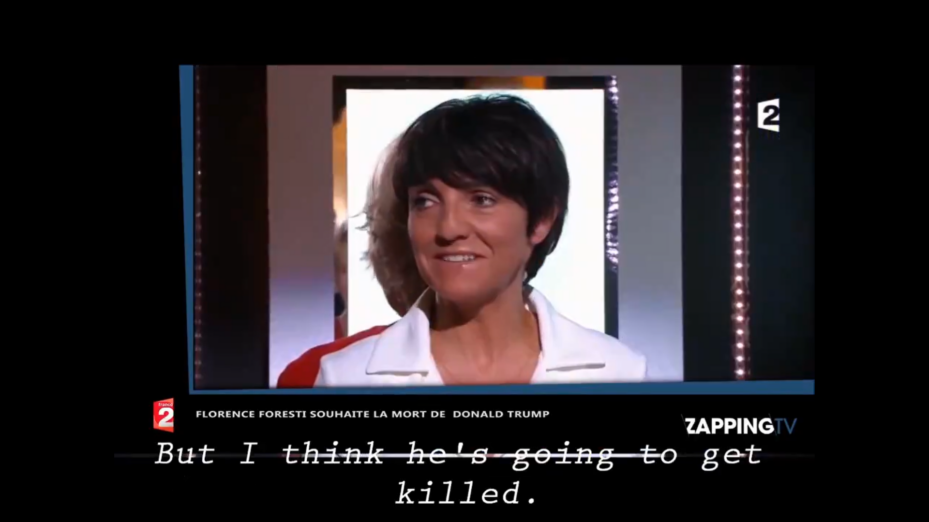 Quand Florence Foresti souhaitait la mort de Donald Trump