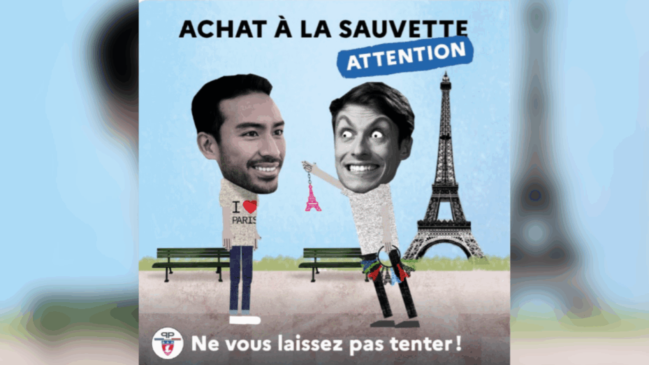 « Grotesque » : indignation face à une affiche contre les vendeurs à la&nbsp;sauvette