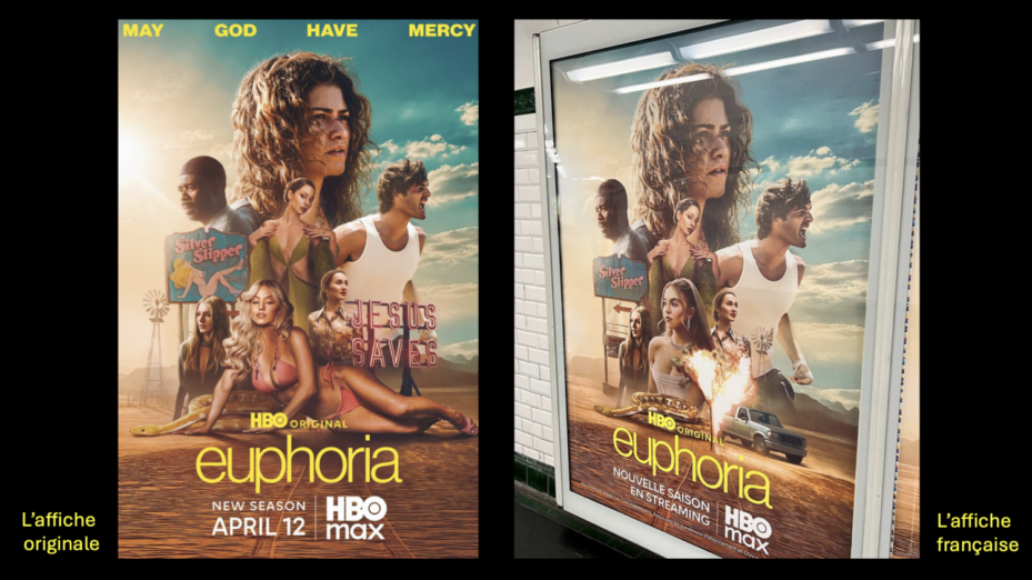 Euphoria : une affiche charia-compatible pour la série en France ?
