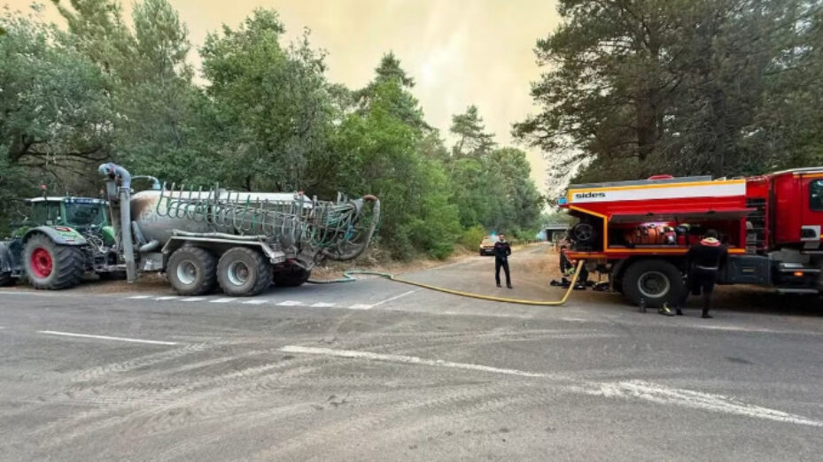 Les paysans aident les pompiers : c’est la belle France des solidarités naturelles !